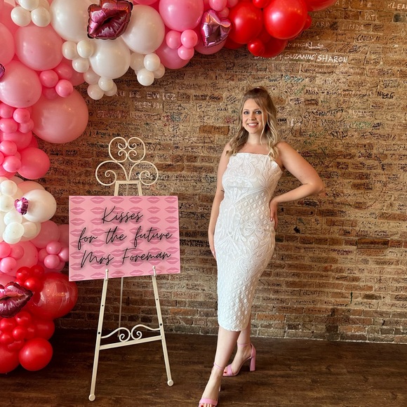 Cheers to Midnight White Sequin Midi Dress - Picture 1 of 1